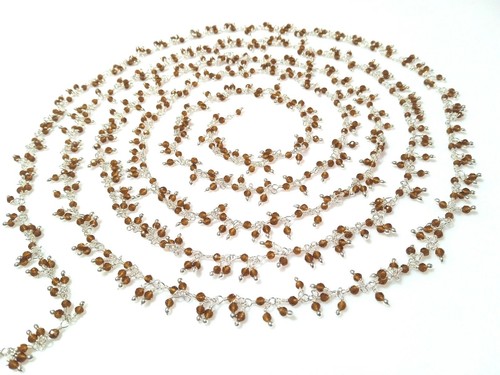 Hessonite quarzo rondelle - quarzo,